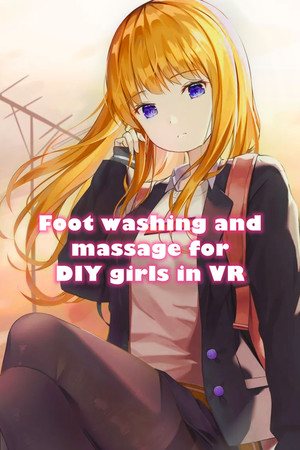 Foot washing and massage for DIY girls in VR