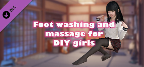Foot washing and massage for DIY girls cover art