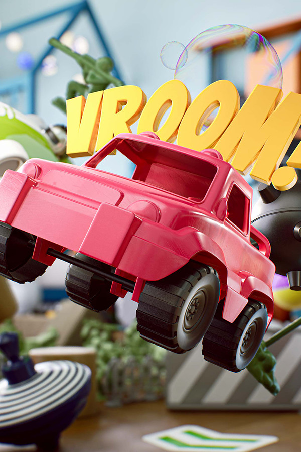Steam portrait for Vroom! Obstacle Racing.