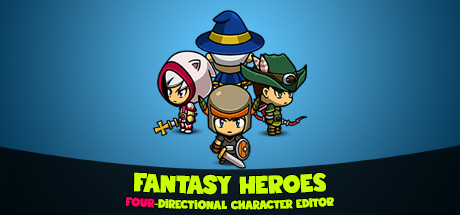 Fantasy Heroes: 4-Directional Character Editor & Sprite Sheet Maker cover art