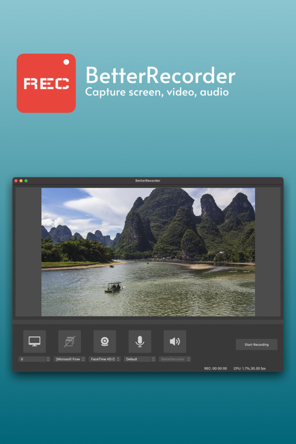 BetterRecorder - Capture Screen, Video, Audio for Mac