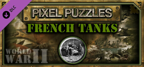 Pixel Puzzles WW2 Jigsaw - Pack: French Tanks cover art