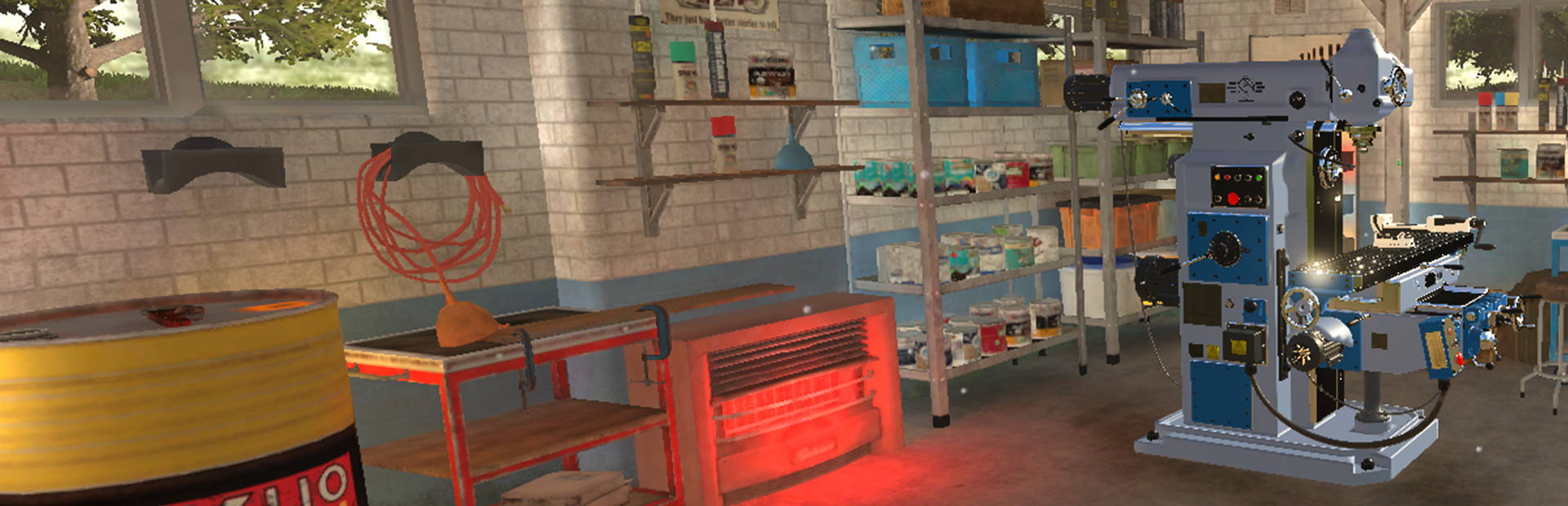 Milling machine simulator