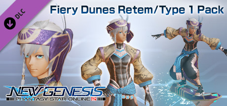 Phantasy Star Online 2 New Genesis - Fiery Dunes Retem/Type 1 Pack cover art