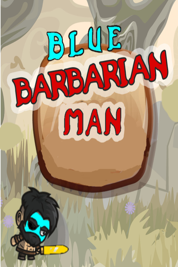 Blue Barbarian Man for steam