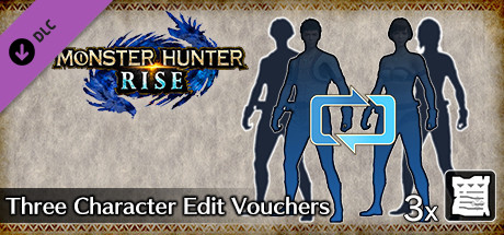 MONSTER HUNTER RISE - Three Character Edit Vouchers cover art