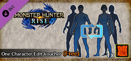 MONSTER HUNTER RISE - One Character Edit Voucher (Free) cover art