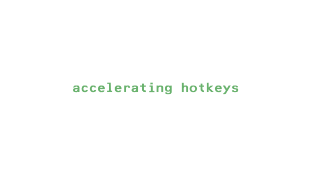 accelerating hotkeys Logo
