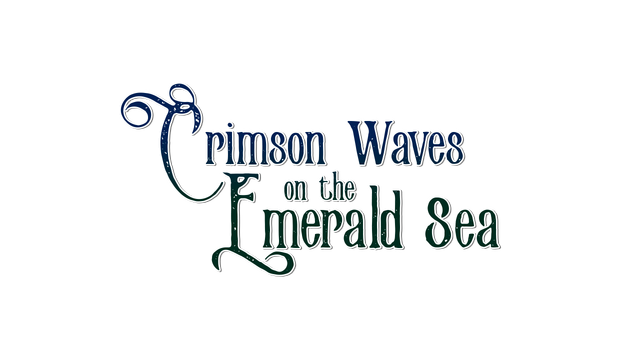 Crimson Waves on the Emerald Sea Logo
