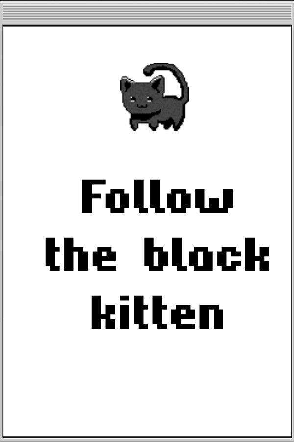 Steam portrait for Follow the Black Kitten.
