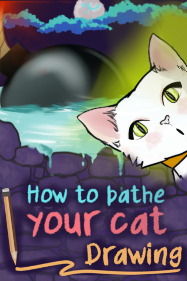Steam portrait for How To Bathe Your Cat: Drawing.