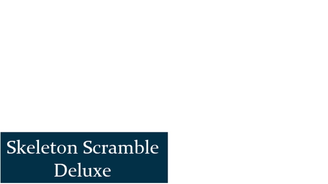 Skeleton Scramble Deluxe Logo