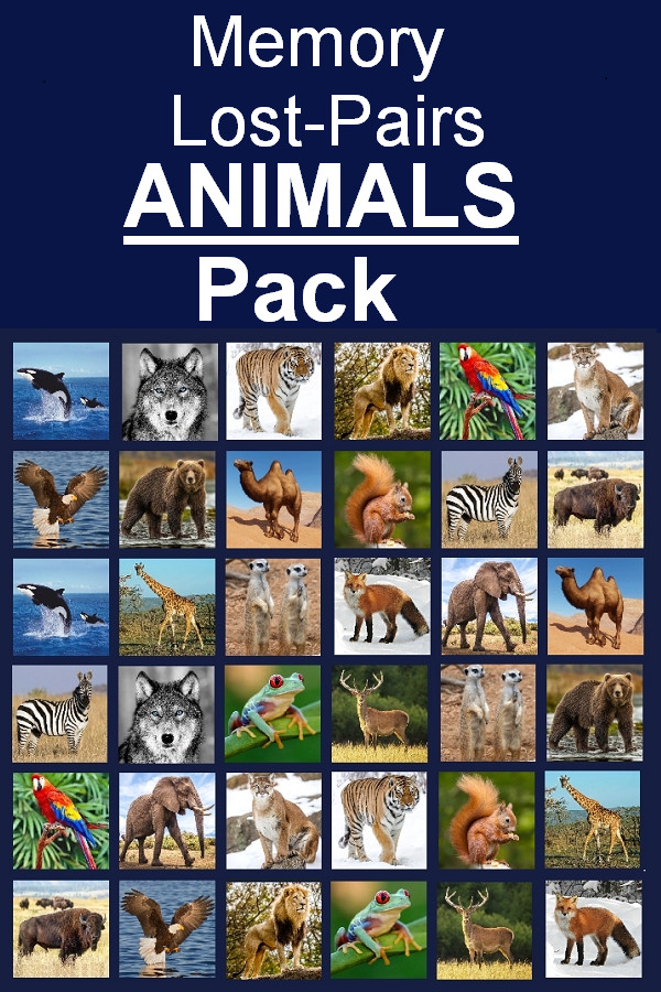 Memory Lost-Pairs - Animals for steam