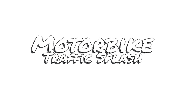 Motorbike Traffic Splash Logo