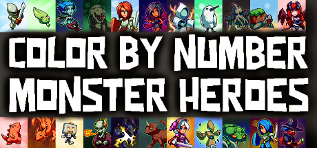 Color by Number - Monster Heroes cover art