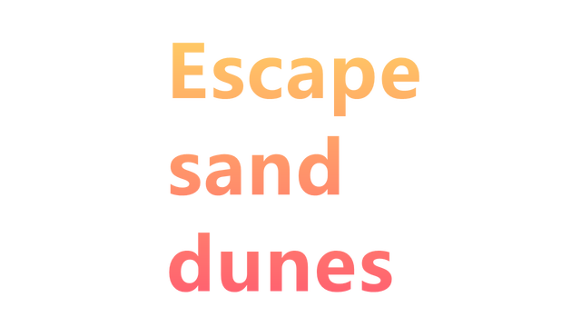 Escape  sand dunes Logo