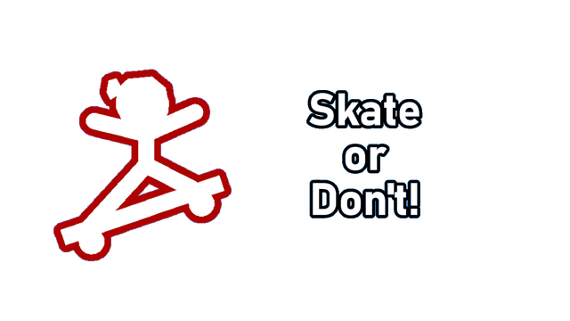Skate or Don't! Logo