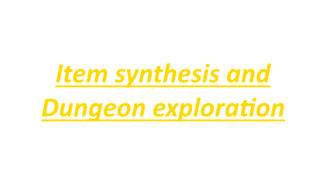 Item synthesis and dungeon exploration Logo