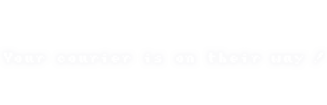 Your courier is on their way! Logo