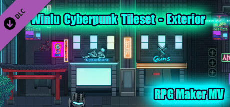RPG Maker MV - Winlu Cyberpunk Tileset - Exterior cover art