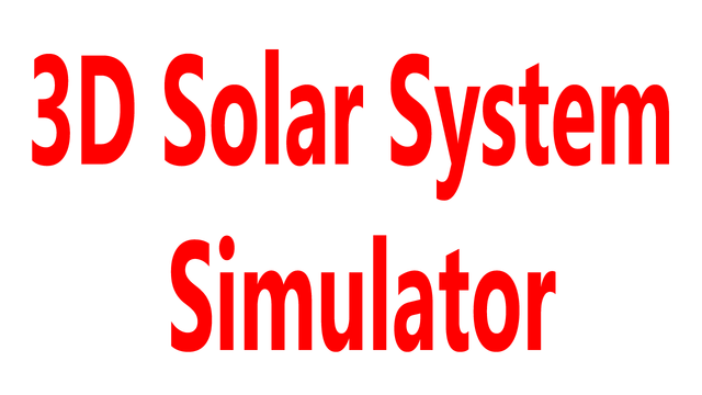 3D Solar System Simulator Logo