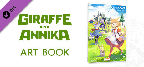 Giraffe and Annika Art Book cover art