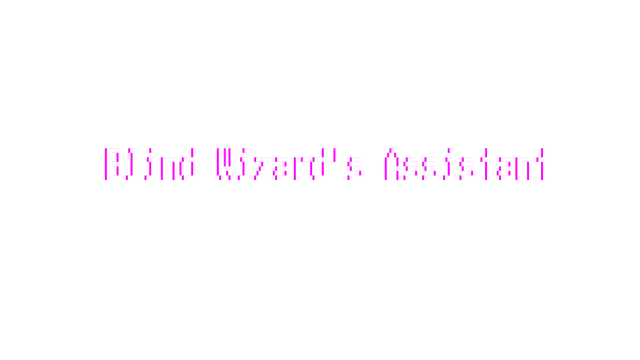 Blind wizard's assistant Logo