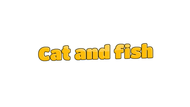 Cat and fish Logo