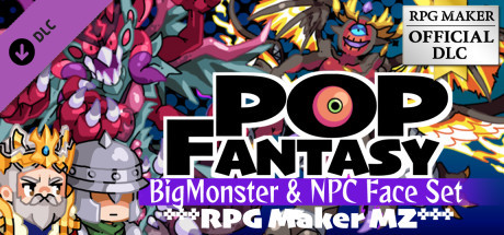 RPG Maker MZ - POP FANTASY BigMonster and NPC Face Set