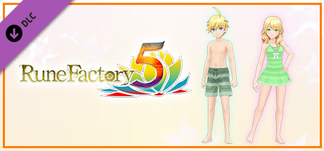 Rune Factory 5 - The Holy Knight and the Bibliophile Swimsuit Set + New Ranger Care Package Item Pack cover art