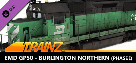 Trainz 2022 DLC - EMD GP50 - Burlington Northern (Phase I) cover art