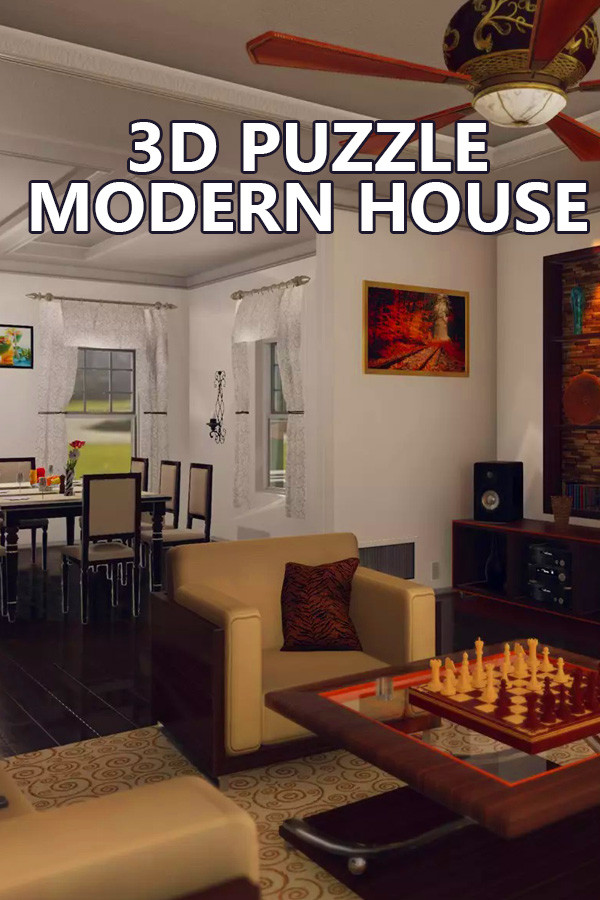 3D PUZZLE - Modern House for steam