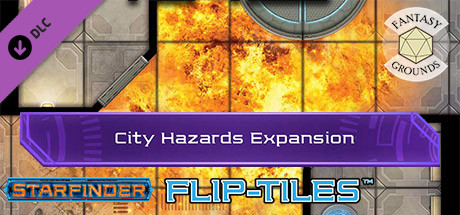 Fantasy Grounds - Starfinder Flip-Tiles - City Hazards Expansion