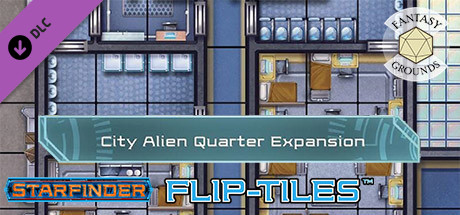 Fantasy Grounds - Starfinder Flip-Tiles - City Alien Quarter Expansion