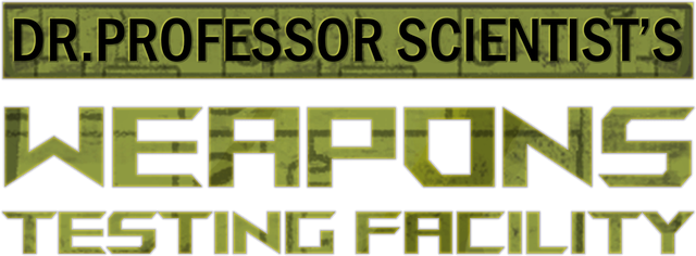 Dr. Professor Scientist's Weapons Testing Facility Logo