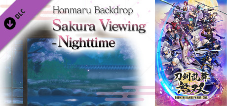 Touken Ranbu Warriors - Honmaru Backdrop "Sakura Viewing - Nighttime" cover art