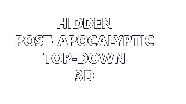 Hidden Post-Apocalyptic Top-Down 3D Logo