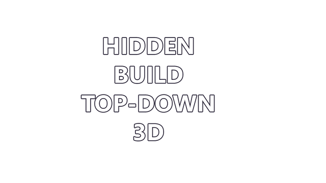 Hidden Build Top-Down 3D Logo