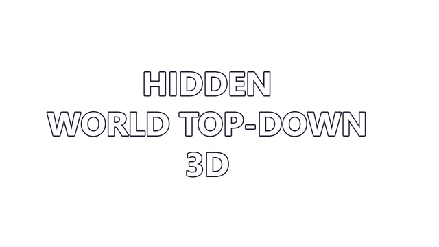 Hidden World Top-Down 3D Logo