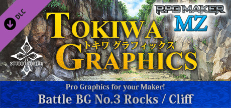 RPG Maker MZ - TOKIWA GRAPHICS Battle BG No.3 Rocks/Cliff cover art