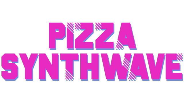 Pizza Synthwave Logo