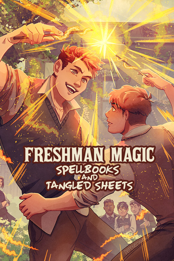 Steam portrait for Freshman Magic: Spellbooks and Tangled Sheets.