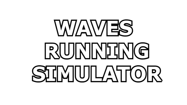 Waves Running Simulator Logo