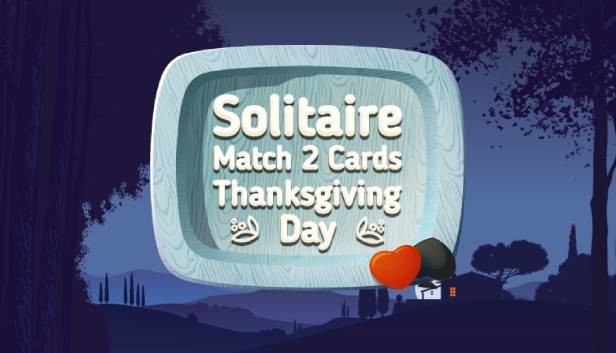 Solitaire Match 2 Cards. Thanksgiving Day