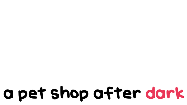 a pet shop after dark Logo