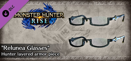 Monster Hunter Rise - "Relunea Glasses" Hunter layered armor piece cover art