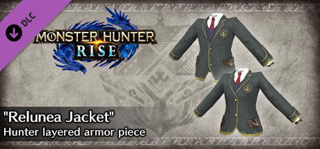 Monster Hunter Rise - "Relunea Jacket" Hunter layered armor piece cover art