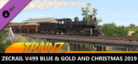 Trainz Plus DLC - ZecRail V499 Blue & Gold and Christmas 2019 cover art