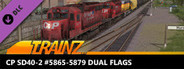Trainz Plus DLC - CP SD40-2 #5865-5879 Dual Flags