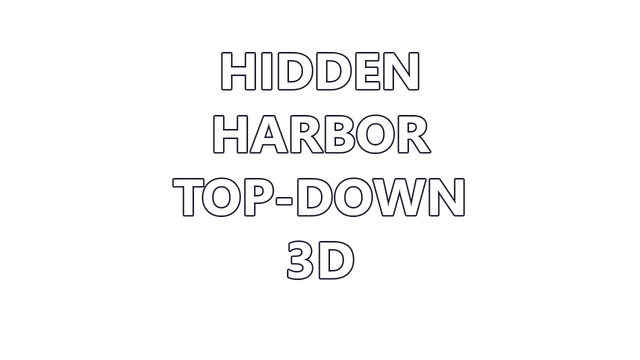 Hidden Harbor Top-Down 3D Logo